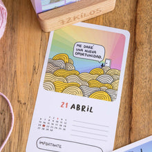 Cargar imagen en el visor de la galería, Calendario mesa de tarjetas 2026 72kilos