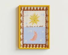 Cargar imagen en el visor de la galería, Folk la lune y el sol impresión