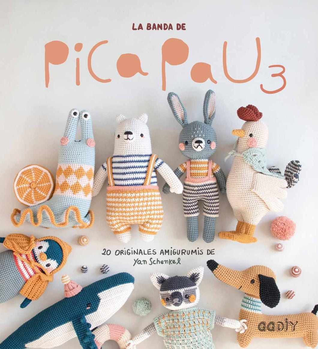 La banda de Pica Pau 3 20 originales amigurumis de Yan Schenkel