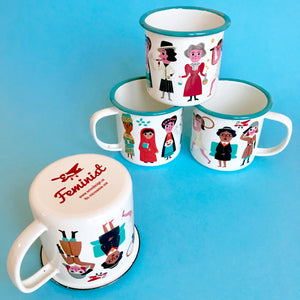 TAZA ENAMEL "FEMINISTA"