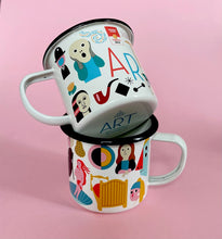 Cargar imagen en el visor de la galería, Taza Enamel Art de Ingela P. Arrhenius