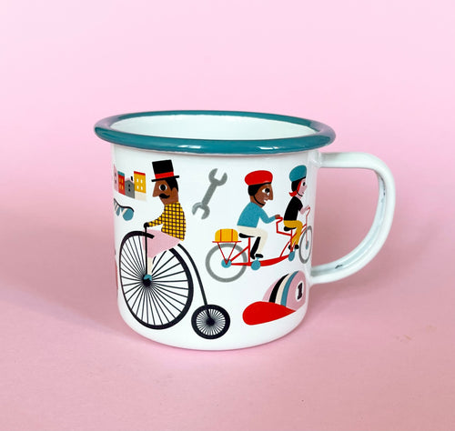 Taza Enamel Bike Lovers de Ingela P. Arrhenius