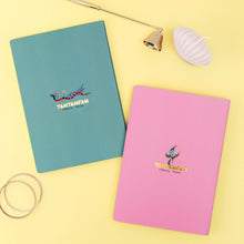 Cargar imagen en el visor de la galería, Pack 2 cuadernos cosidos &quot;Sirena y Diosa&quot; María Hesse