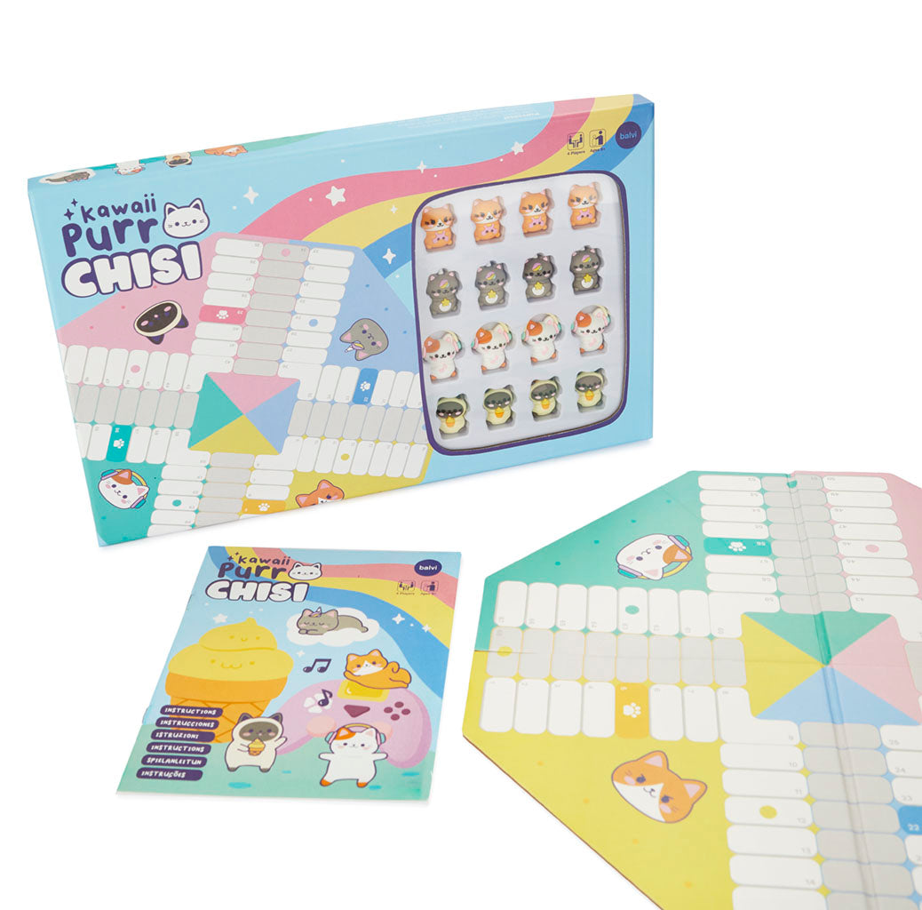 Juego de mesa parchís Kawaii