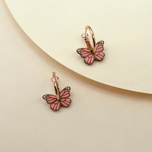 Monarch Butterfly in Pink