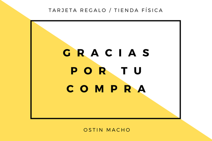 Tarjeta regalo (TIENDA FÍSICA)